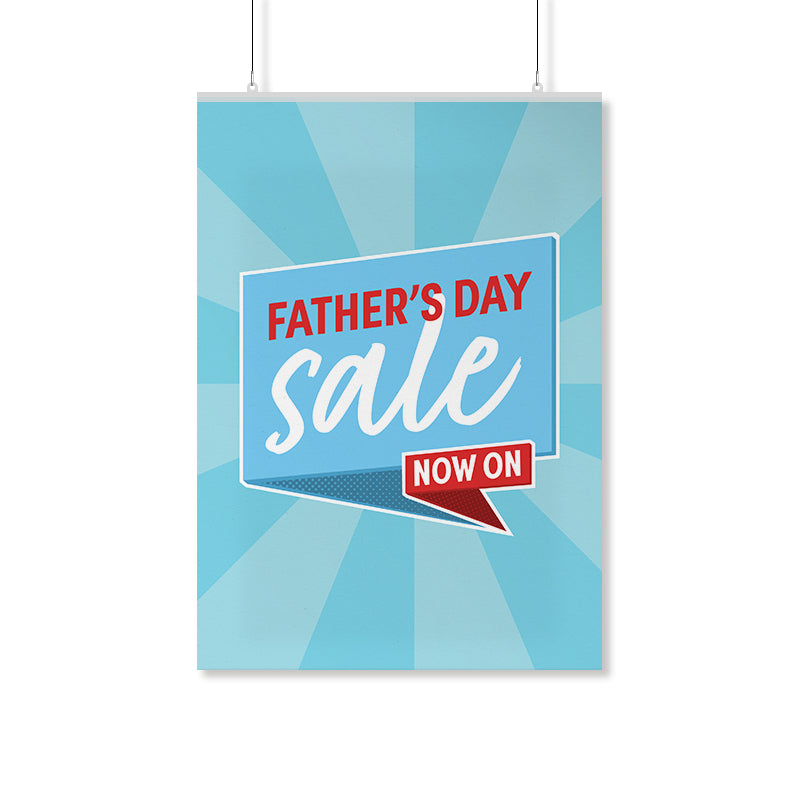 Father's Day Retro Speech Bubble Poster
