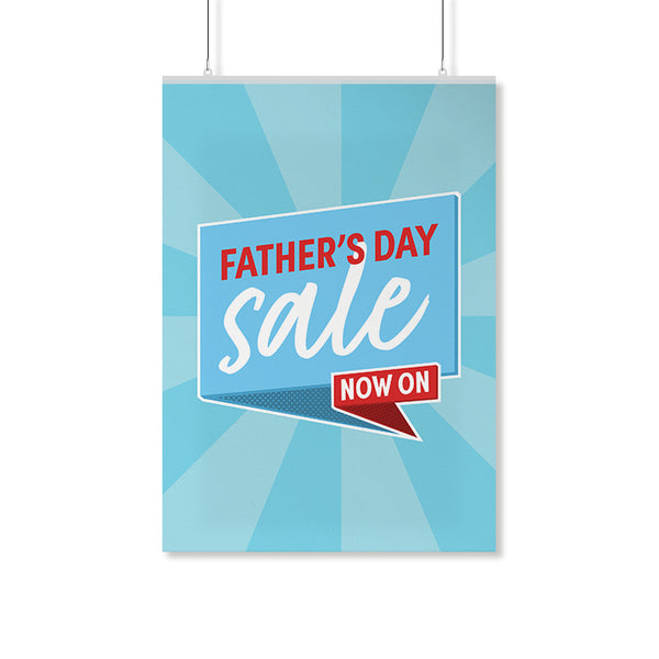 Father's Day Retro Speech Bubble Poster
