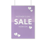Mother’s Day White Hearts Poster