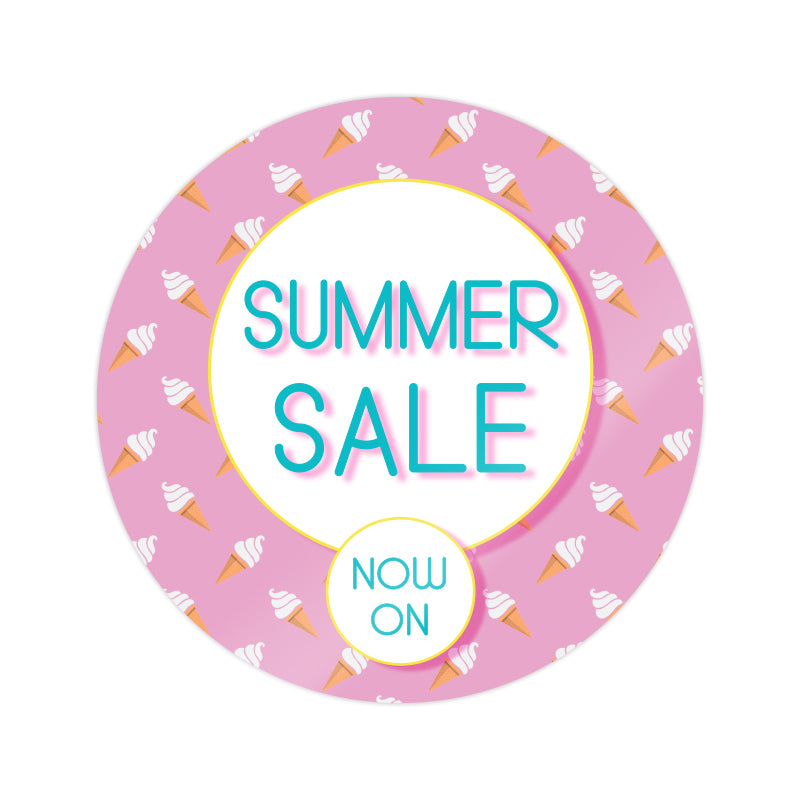 Summer Ice Cream Window Cling