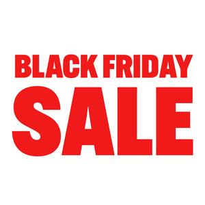 Computer cut self adhesive vinyl lettering "Black Friday Sale" Window Decal