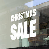 Computer cut self adhesive vinyl lettering "Christmas Sale" Window Decal