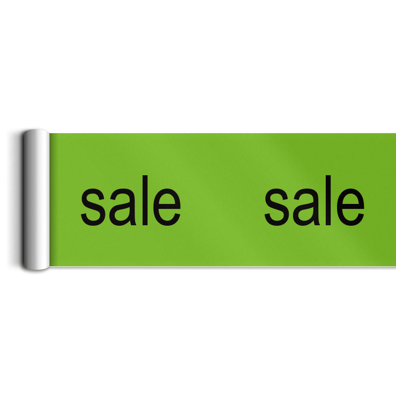 Sale Green Theme Poster Rolls (window valance)