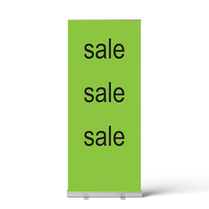 Sale Green Theme Pull Up Banner