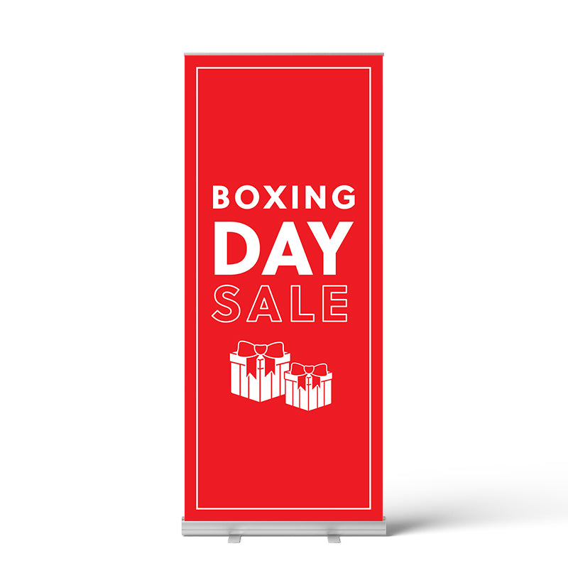 Boxing Day Gifts Pull Up Banner