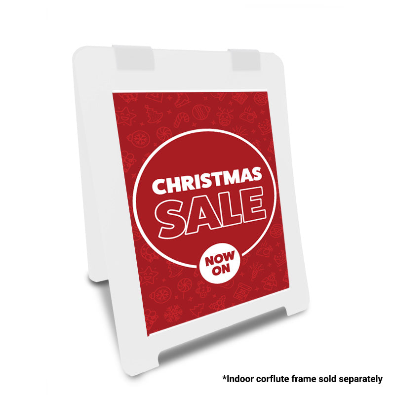 Christmas Red Pattern A Frame Poster Inserts