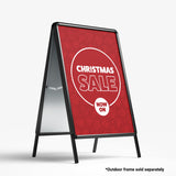 Christmas Red Pattern A Frame Poster Inserts