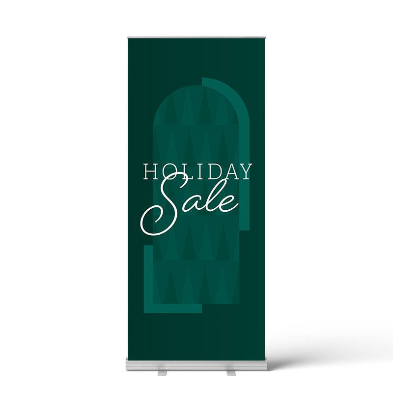 Christmas Holiday Sale Pull Up Banner