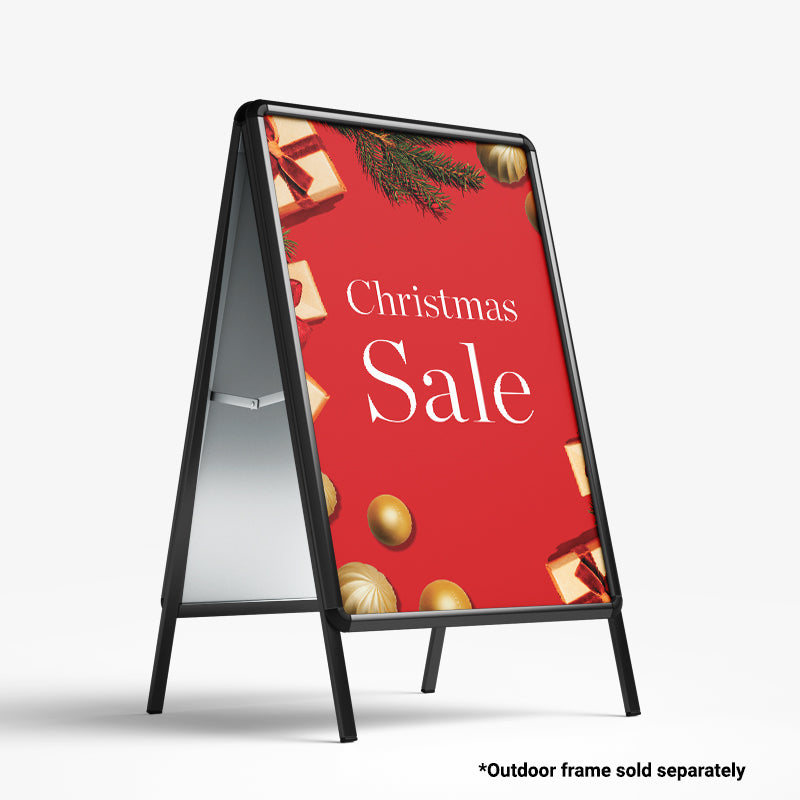Christmas Red and Gold A Frame Poster Inserts