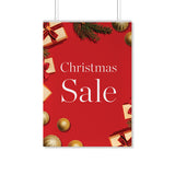 Christmas Red and Gold Sale Poster