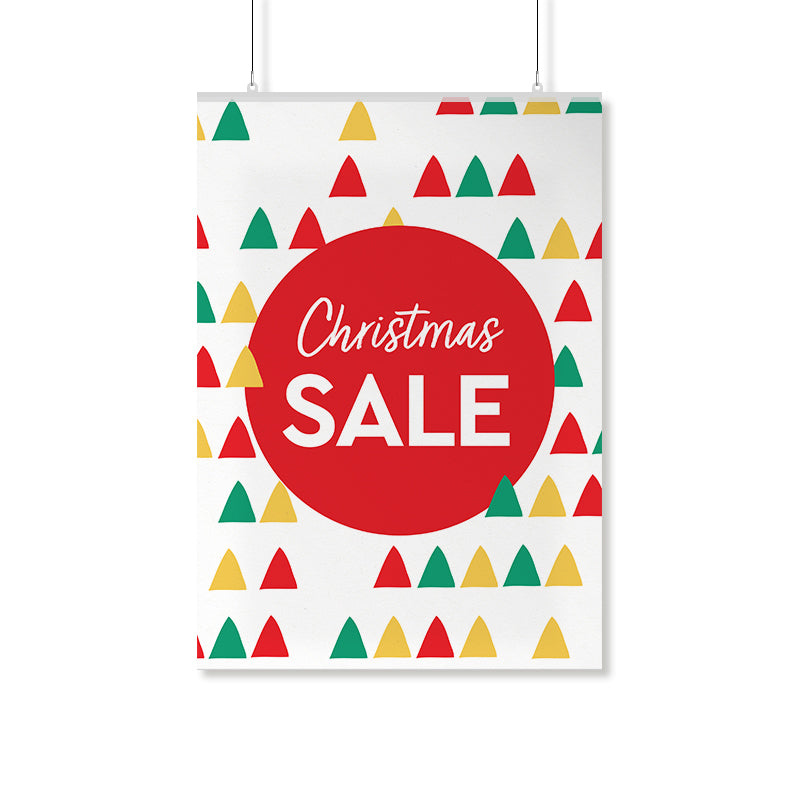 Christmas Repeating Trees Sale Poster