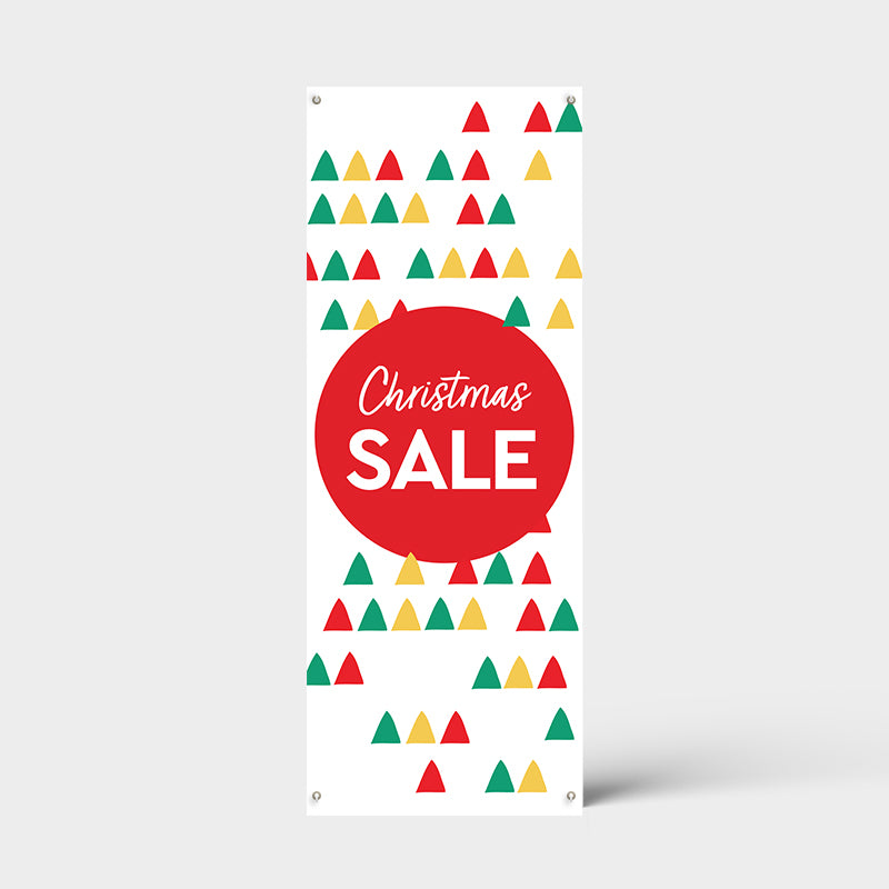 Christmas Repeating Trees X Banner Poster