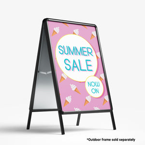 Summer Ice Cream A Frame Poster Inserts