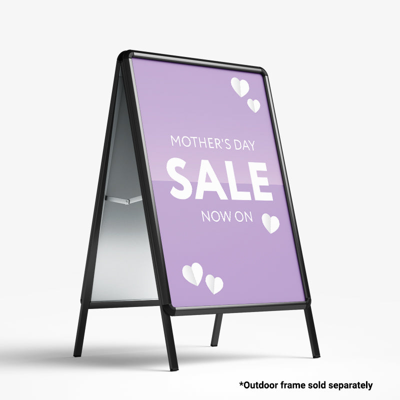 Mother’s Day White Hearts A Frame Poster Inserts