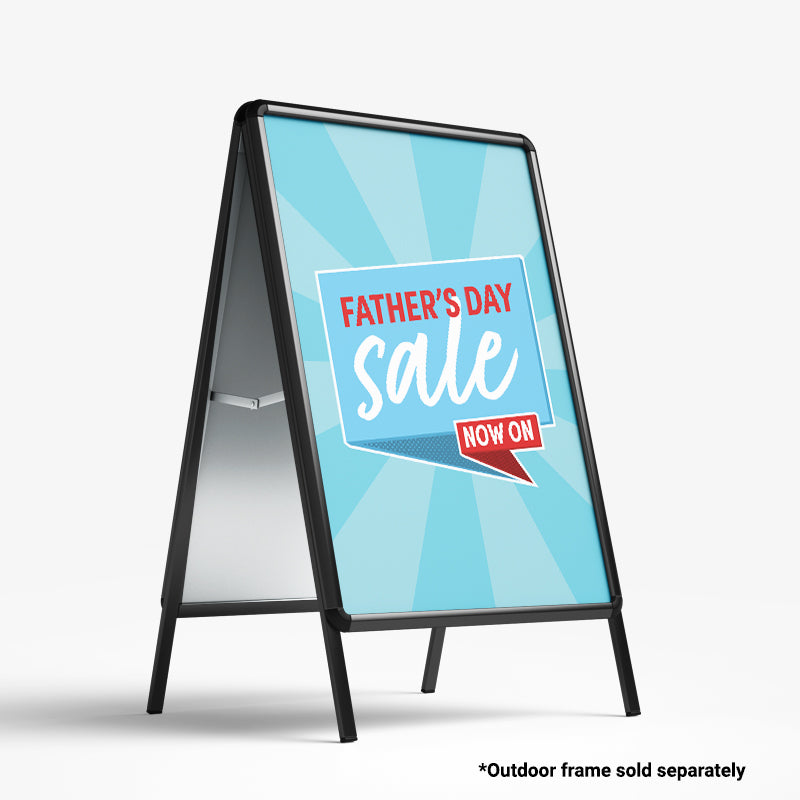 Father's Day Retro Speech Bubble A Frame Poster Inserts