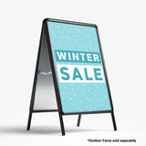 Winter Snow A Frame Poster Inserts