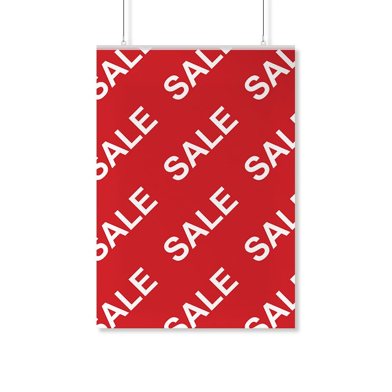 Sale Red & White Poster