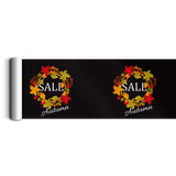 Autumn Wreath Poster Rolls (window valance)