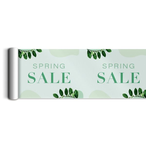 Spring Green Poster Rolls (window valance)