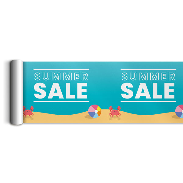 Summer Beach Poster Rolls (window valance)