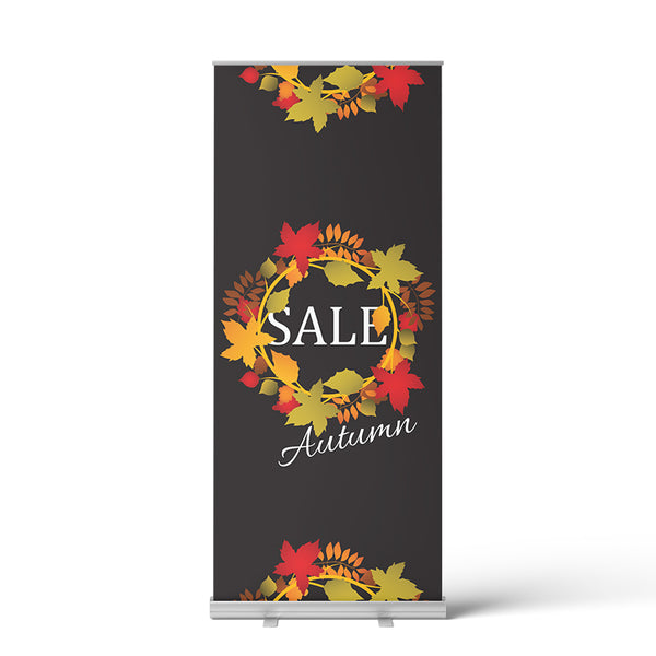 Autumn Wreath Pull Up Banner