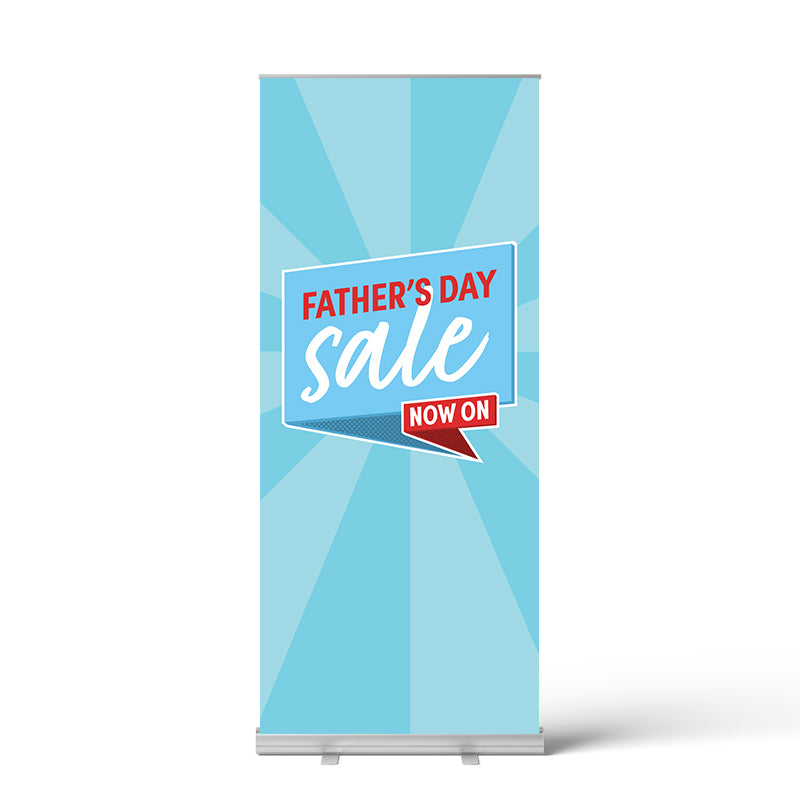 Father's Day Retro Speech Bubble Pull Up Banner