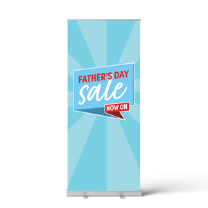 Father's Day Retro Speech Bubble Pull Up Banner