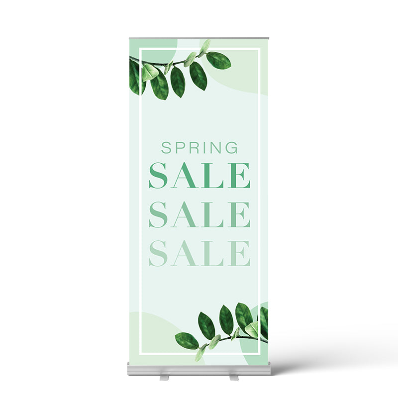 Spring Green Pull Up Banner
