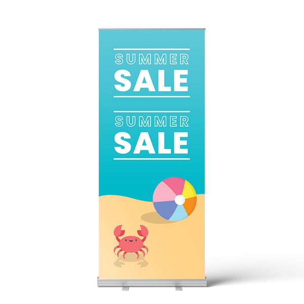 Summer Beach Pull Up Banner