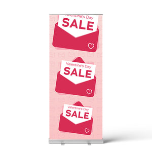 Valentine’s Day Envelope Pull Up Banner