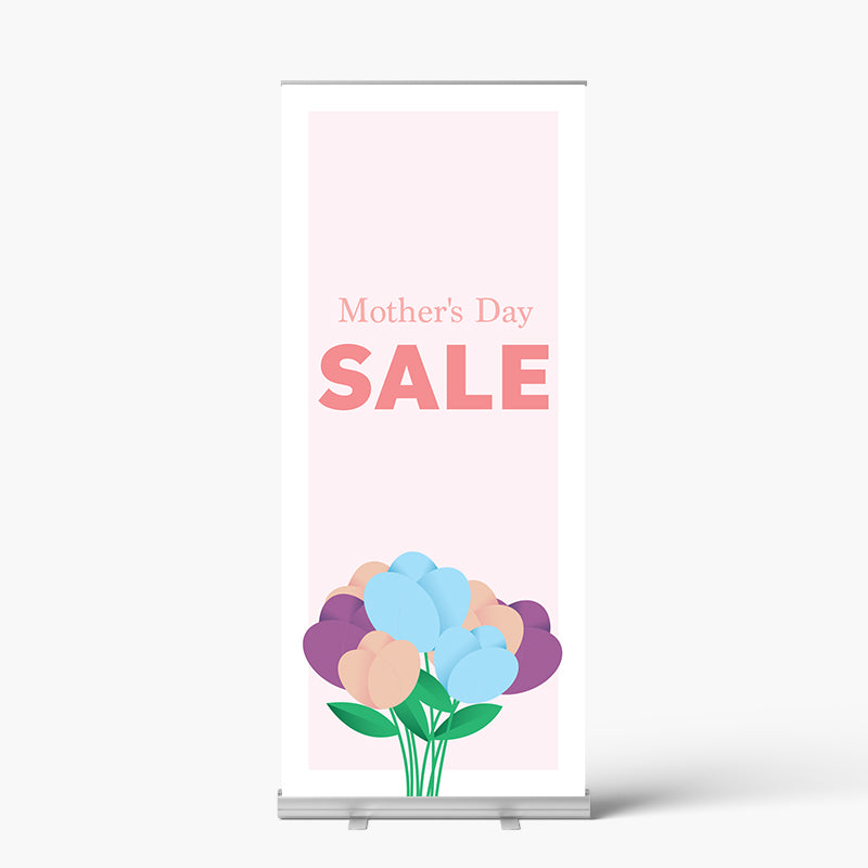 Mother's Day Bouquet Pull Up Banner