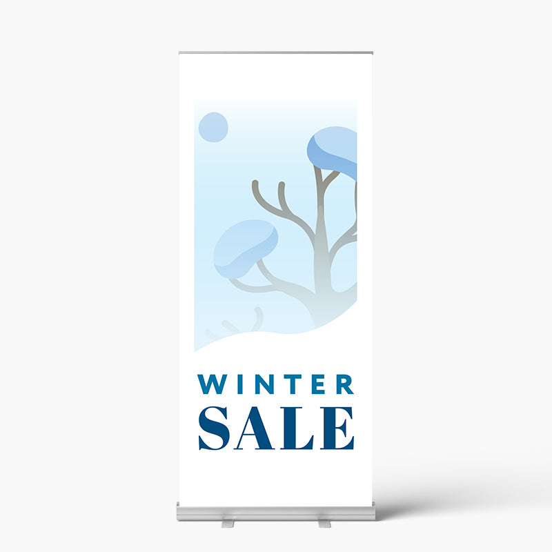 Winter Tree Pull Up Banner