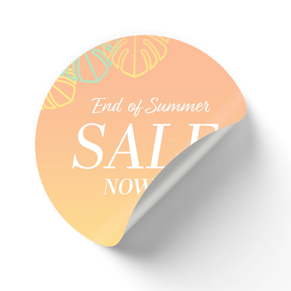 Summer End of Summer Window Cling