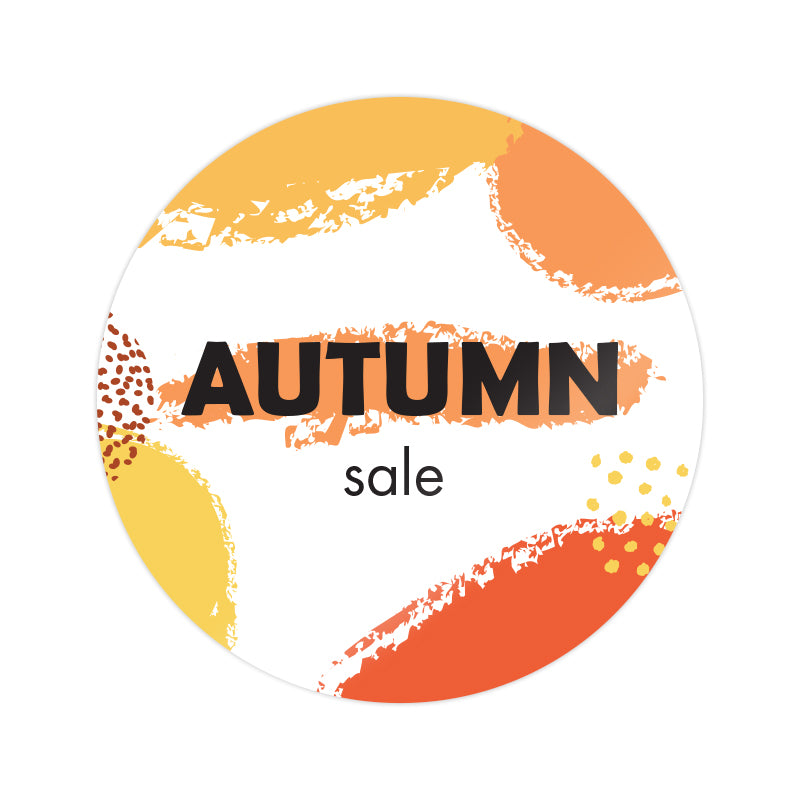 Autumn Abstract Window Cling