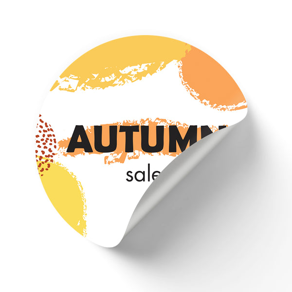 Autumn Abstract Window Cling