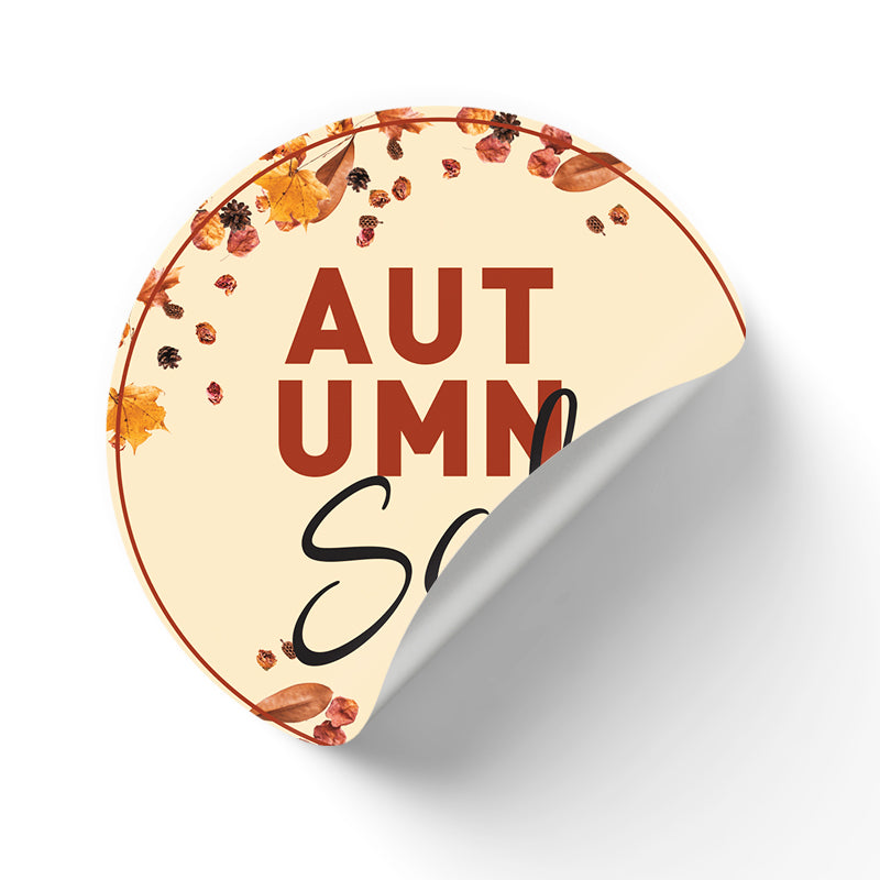 Autumn Leaves Window Cling