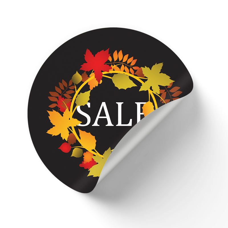 Autumn Wreath Window Cling