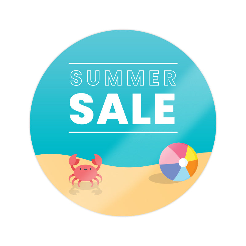 Summer Beach Window Cling