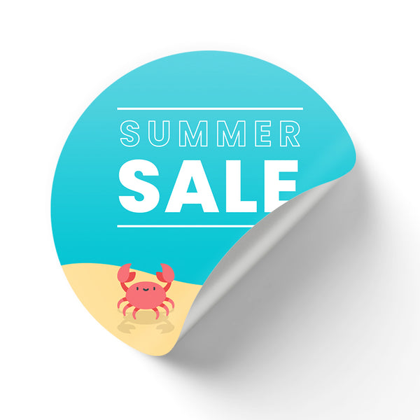 Summer Beach Window Cling