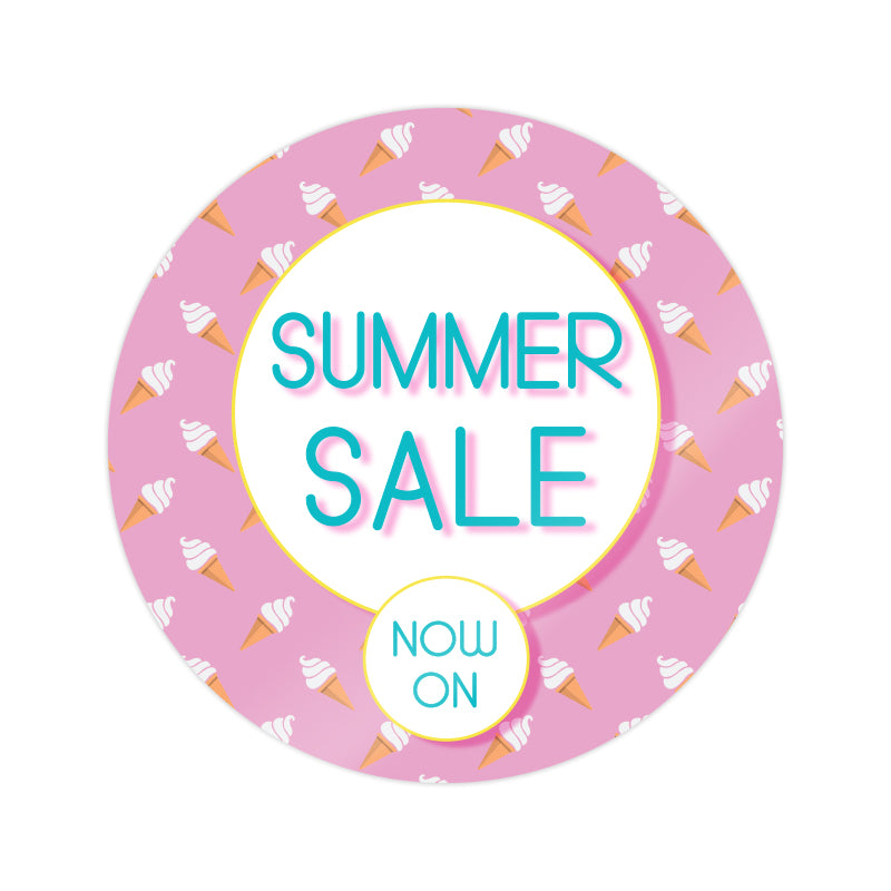 Summer Ice Cream Window Cling