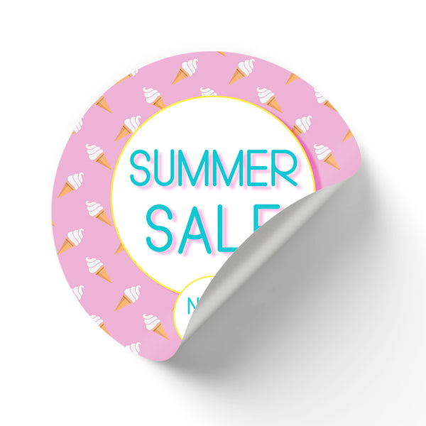 Summer Ice Cream Window Cling