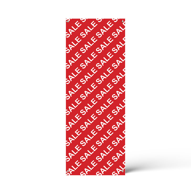 Sale Red & White X Banner Poster