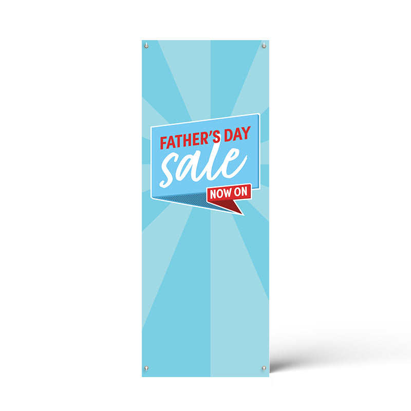 Father's Day Retro Speech Bubble X Banner Poster