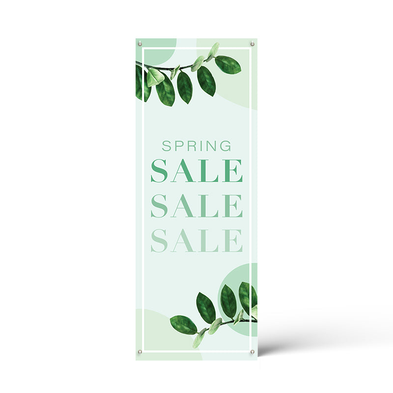 Spring Green X Banner Poster