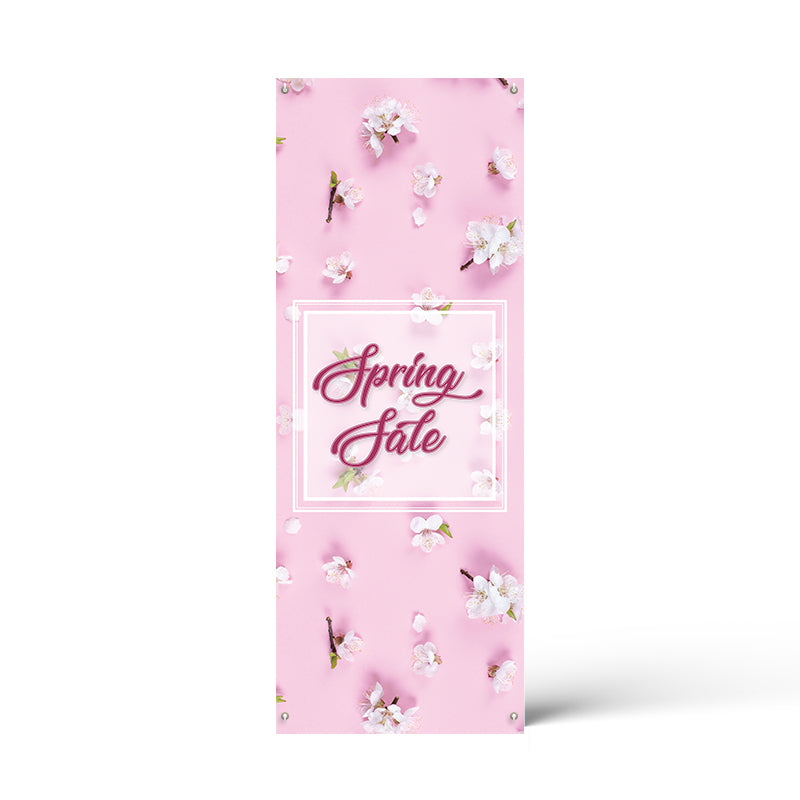 Spring Pink Blossoms X Banner Poster