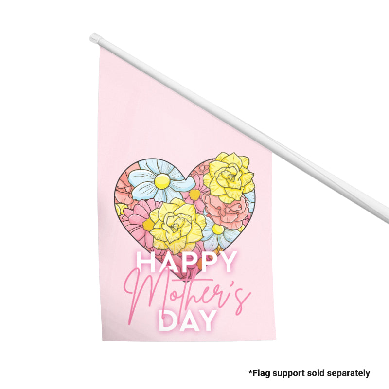 Mother’s Day Bloomed Heart Flag