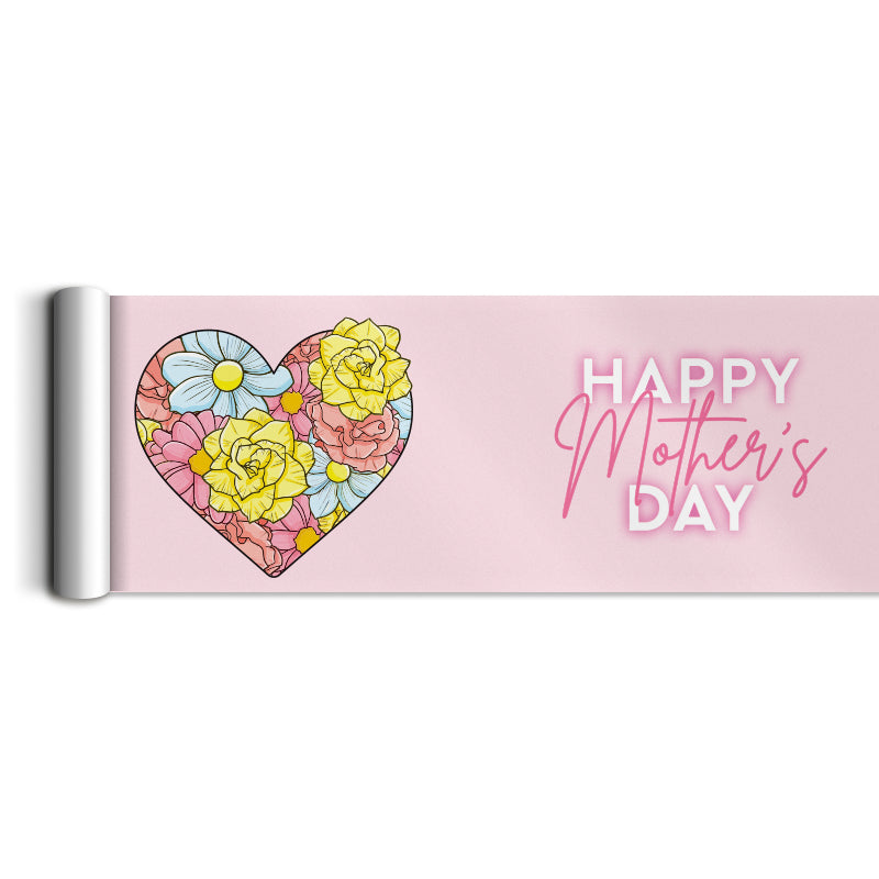 Mother’s Day Bloomed Heart Poster Rolls (window valance)