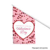 Valentine's Day Rose Petals Flag