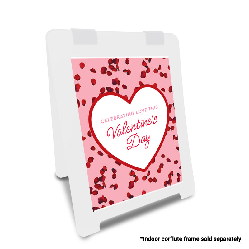 Valentine's Day Rose Petals A Frame Poster Inserts