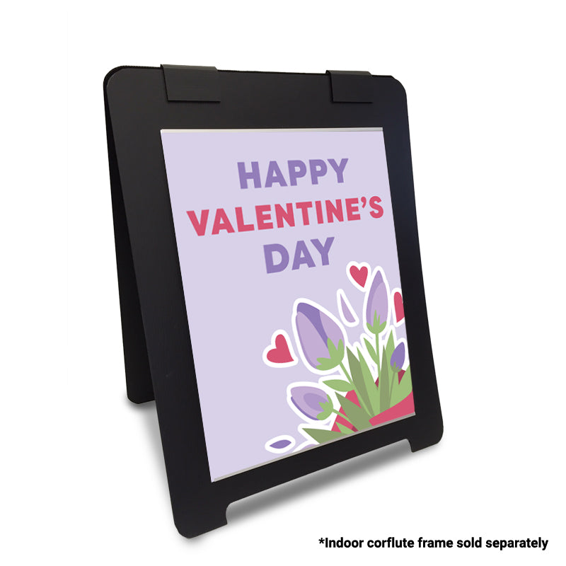 Valentine's Day Tulip Bouquet A Frame Poster Inserts